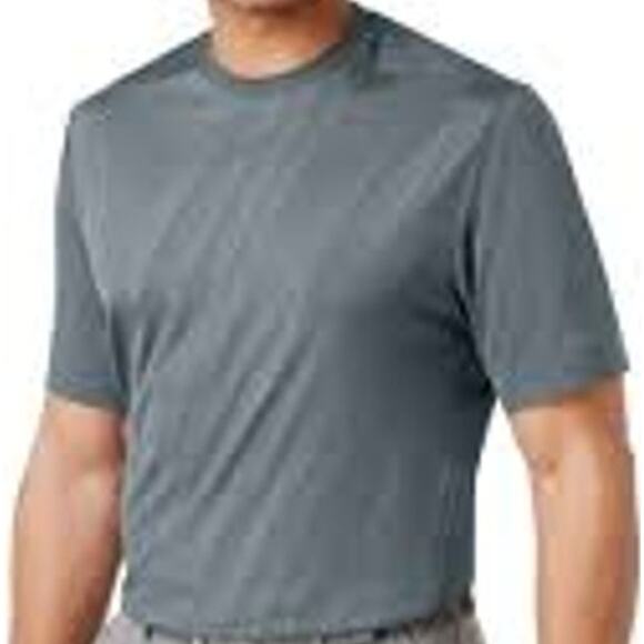Greg Norman Tasso Ella Rapidry Sun Protected Shirt Crew Neck Gray XL - Picture 1 of 7